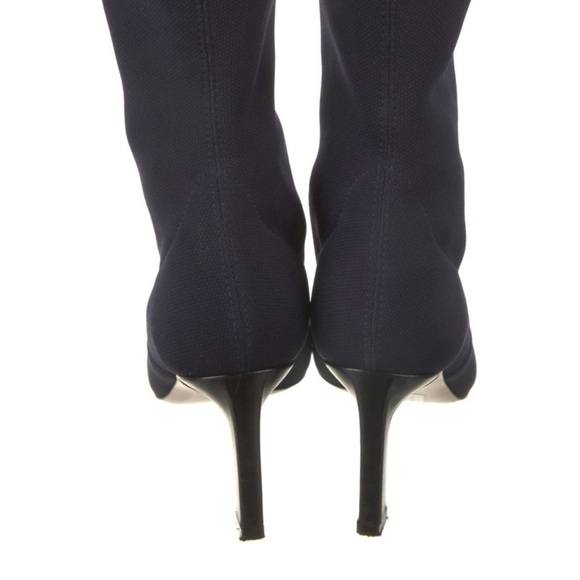 Stuart Weitzman Navy Sock Boot - Picture 4 of 5